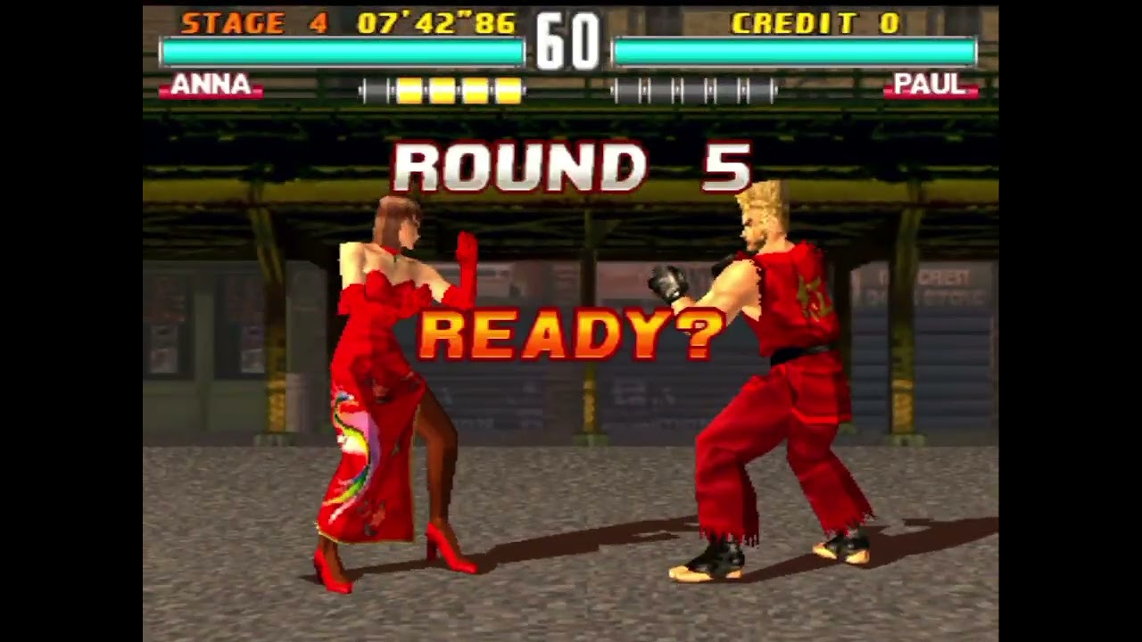 Tekken 3 - Anna Williams Arcade Mode Playthrough