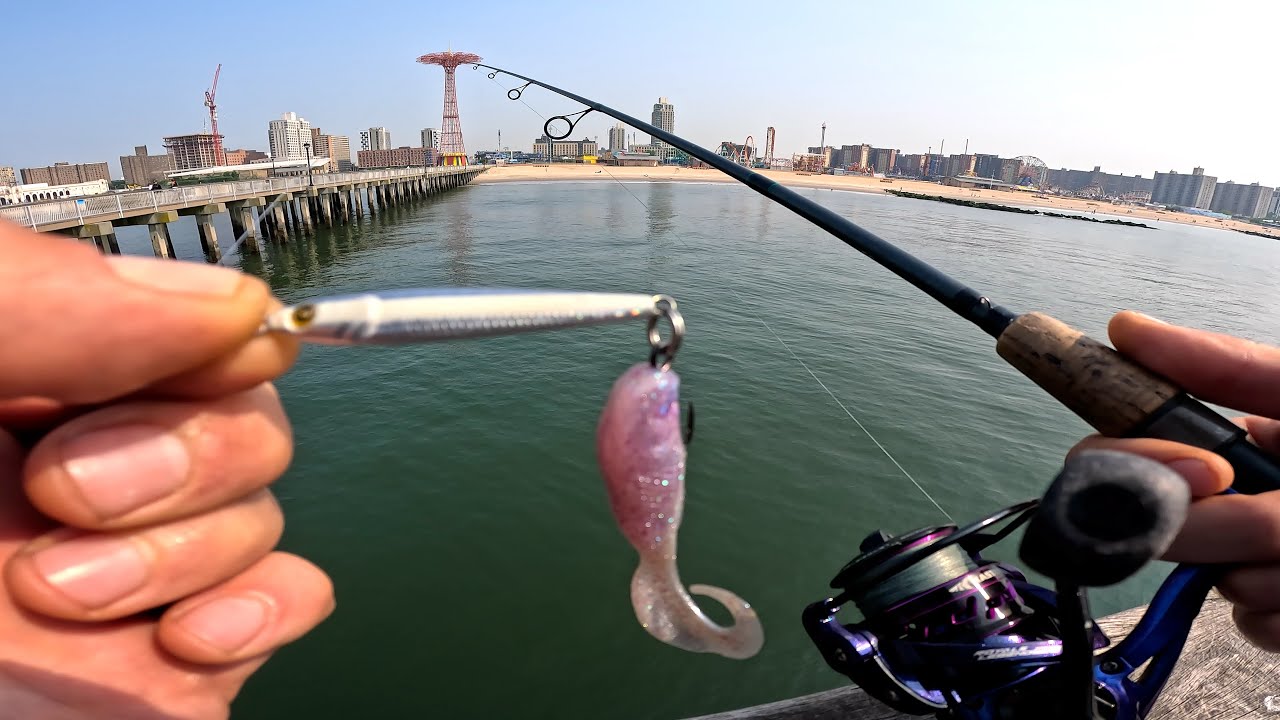 Fluke Fishing NYC With A Minnow Lure