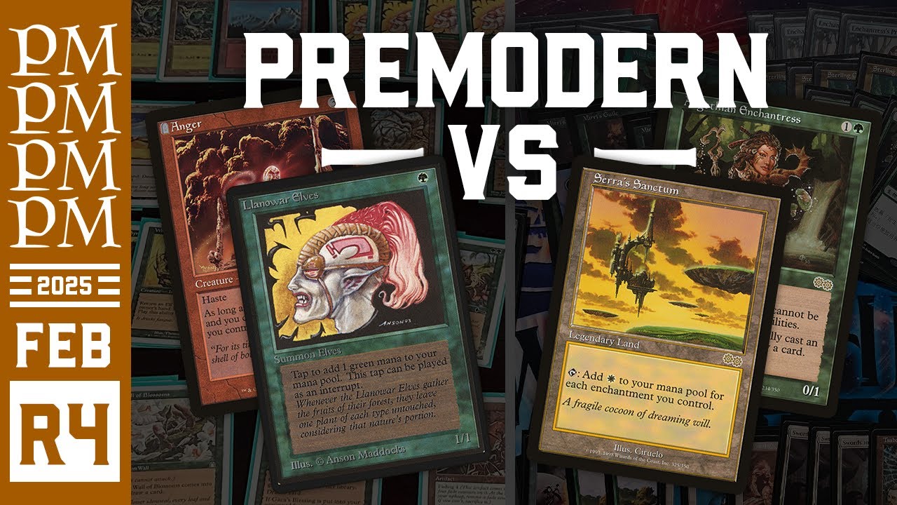 Angry Elves vs GW Enchantress REMATCH - Round 4  - February 2025 Premodern MTG Tournament