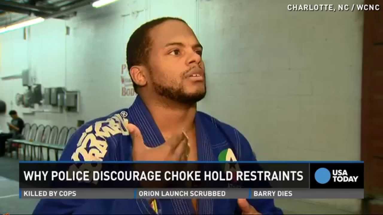 What happens to you when you're put in a chokehold?