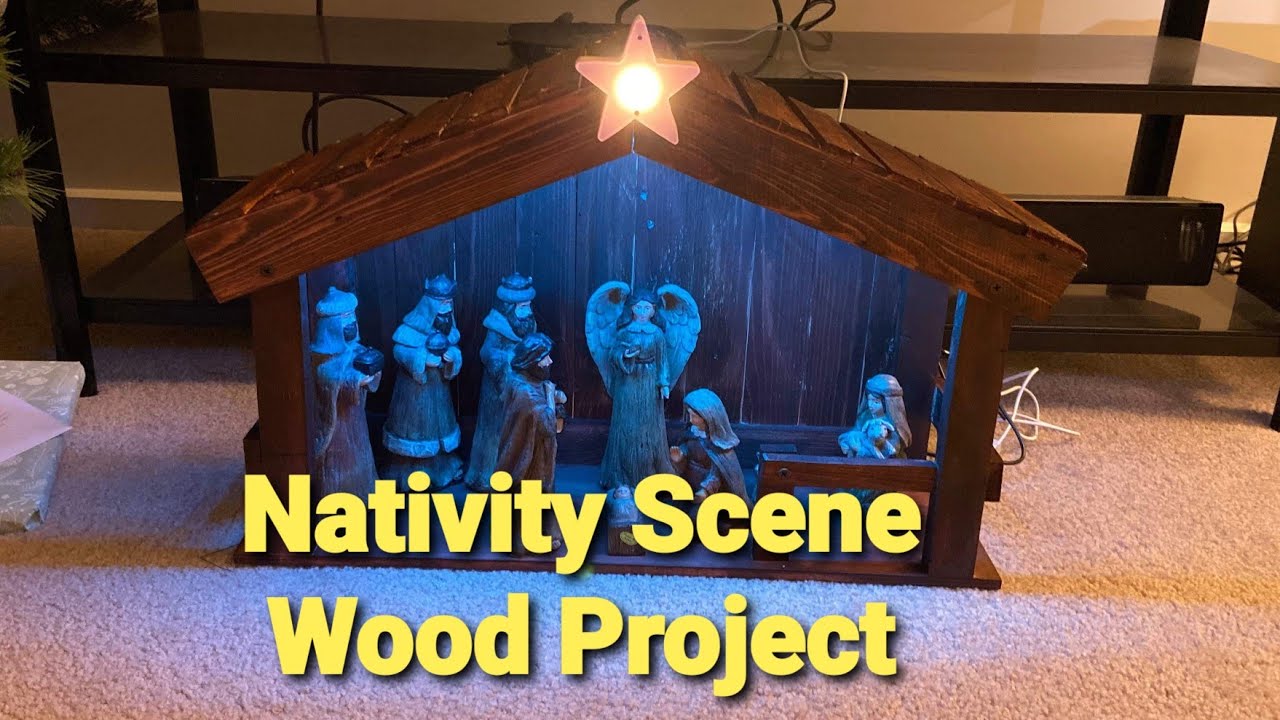 Making a Nativity Stable with LED Lights