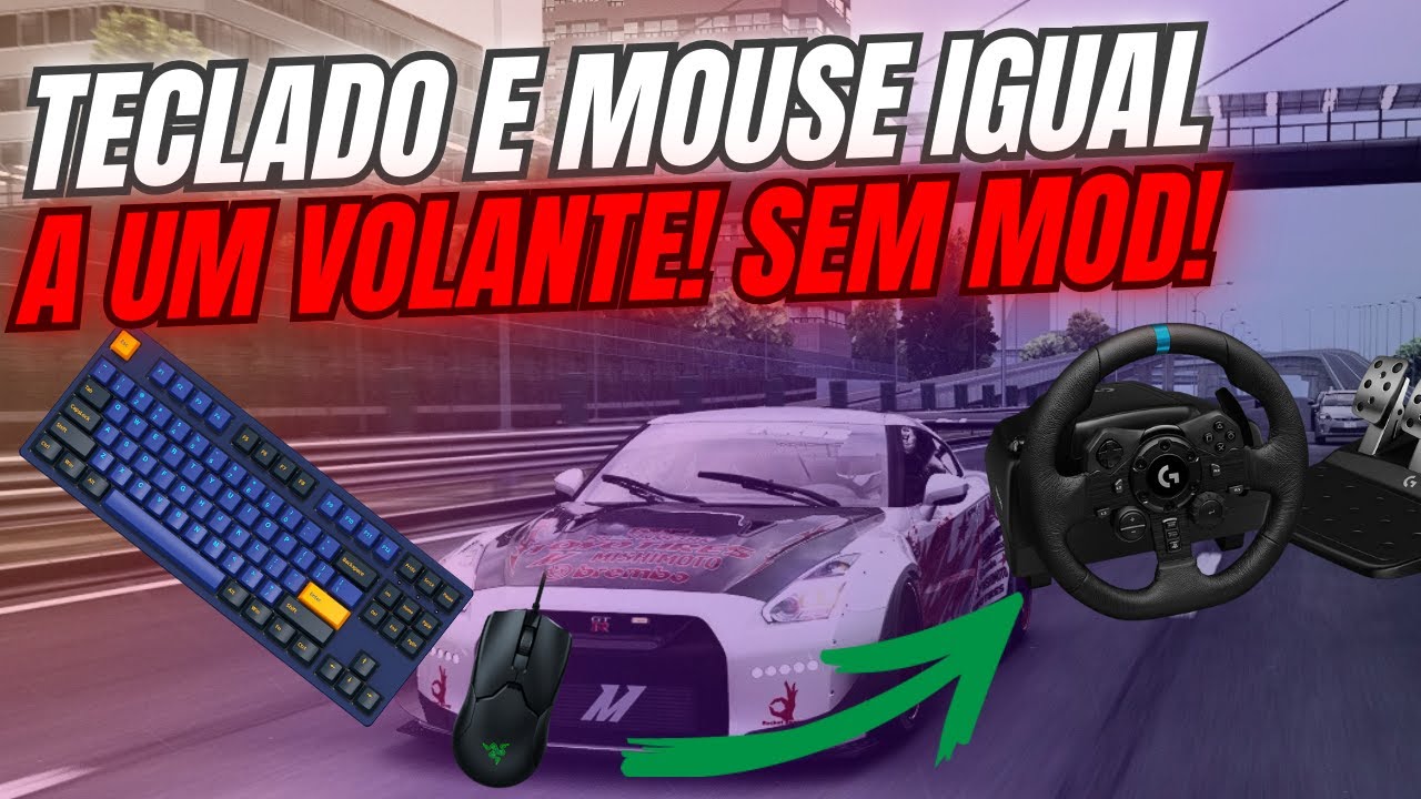 Como tranformar seu teclado em um volante no assetto corsa! (quase literalmente)