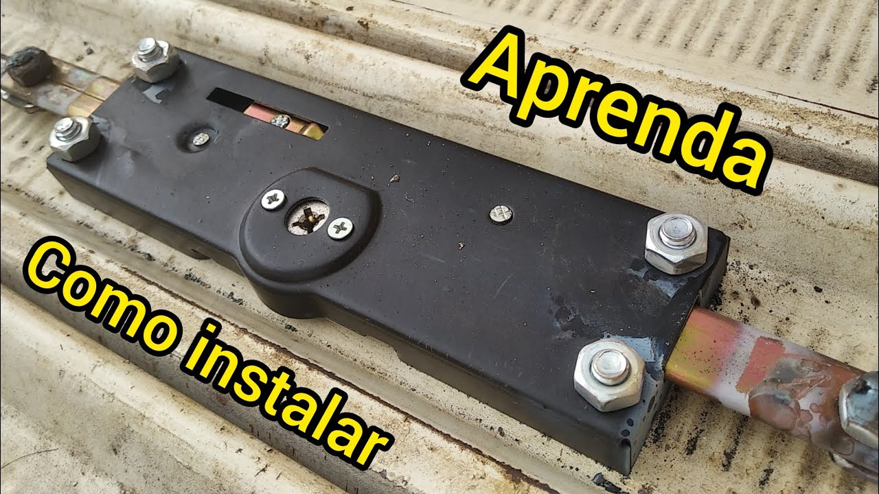 como colocar fechadura de porta de aço  aprenda passo a passo neste vídeo