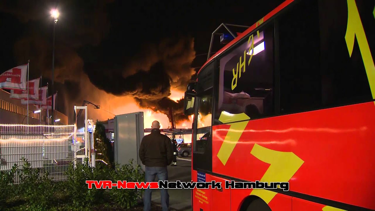 Feuerinferno in HH - Harburg - Die Nacht