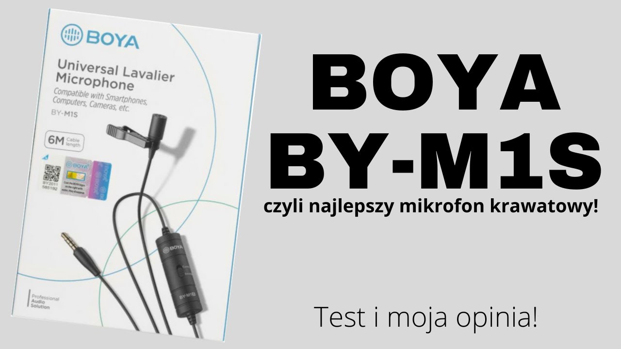 Boya BY-M1S czyli najlepszy mikrofon krawatowy! Test i moja opinia!