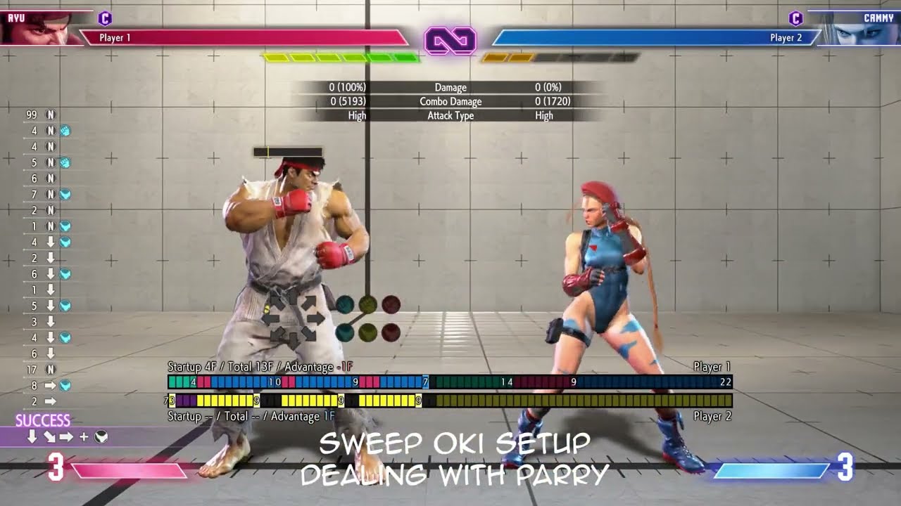 [SF6] Ryu Sweep CH Oki Setup