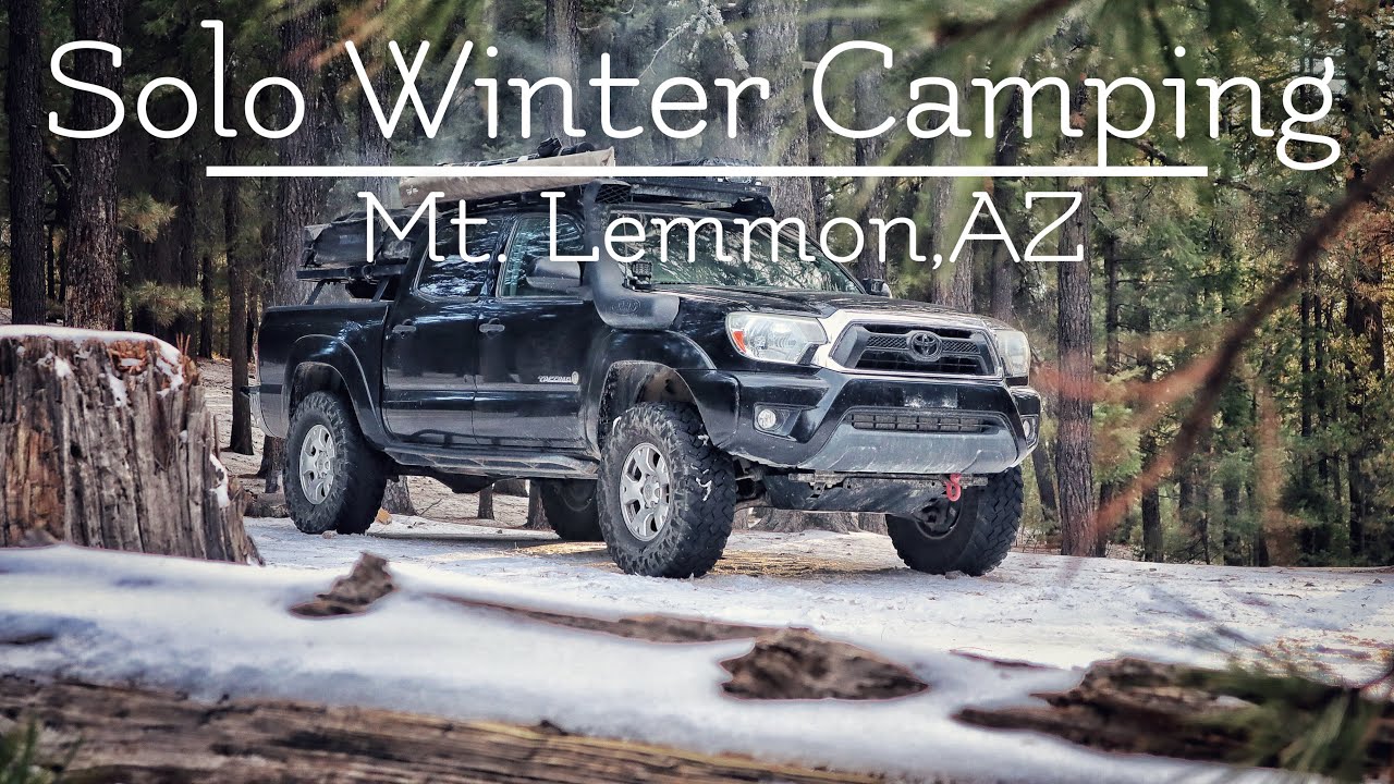 Solo winter camping on Mt. Lemmon with a Bear?