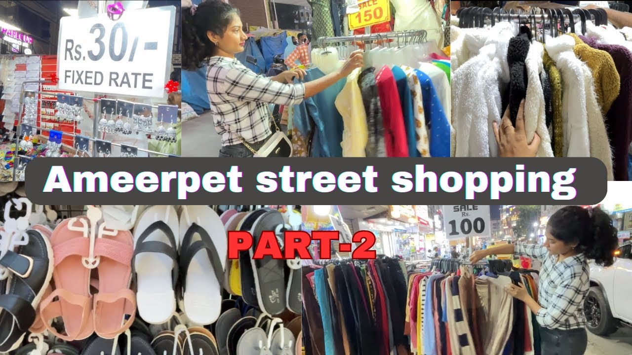 Ameerpet street shopping PART-2 | Hyderabad street shopping |Cheapest winter collection in Hyderabad