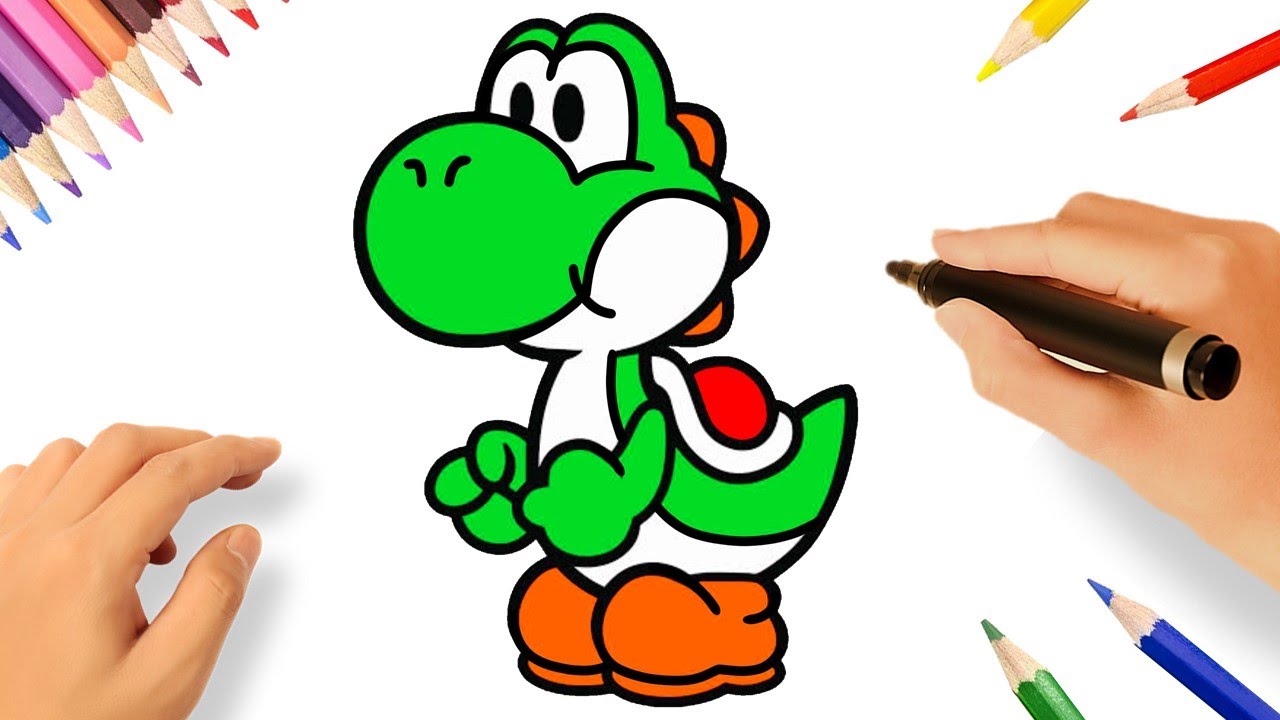 COMMENT DESSINER YOSHI FACILEMENT | SUPER MARIO BROS
