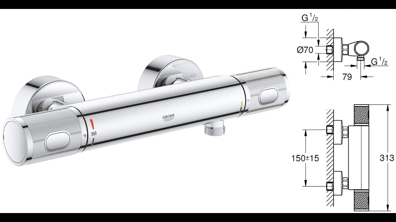 Grifo ducha GROHE - Grohtherm 1000 Performance