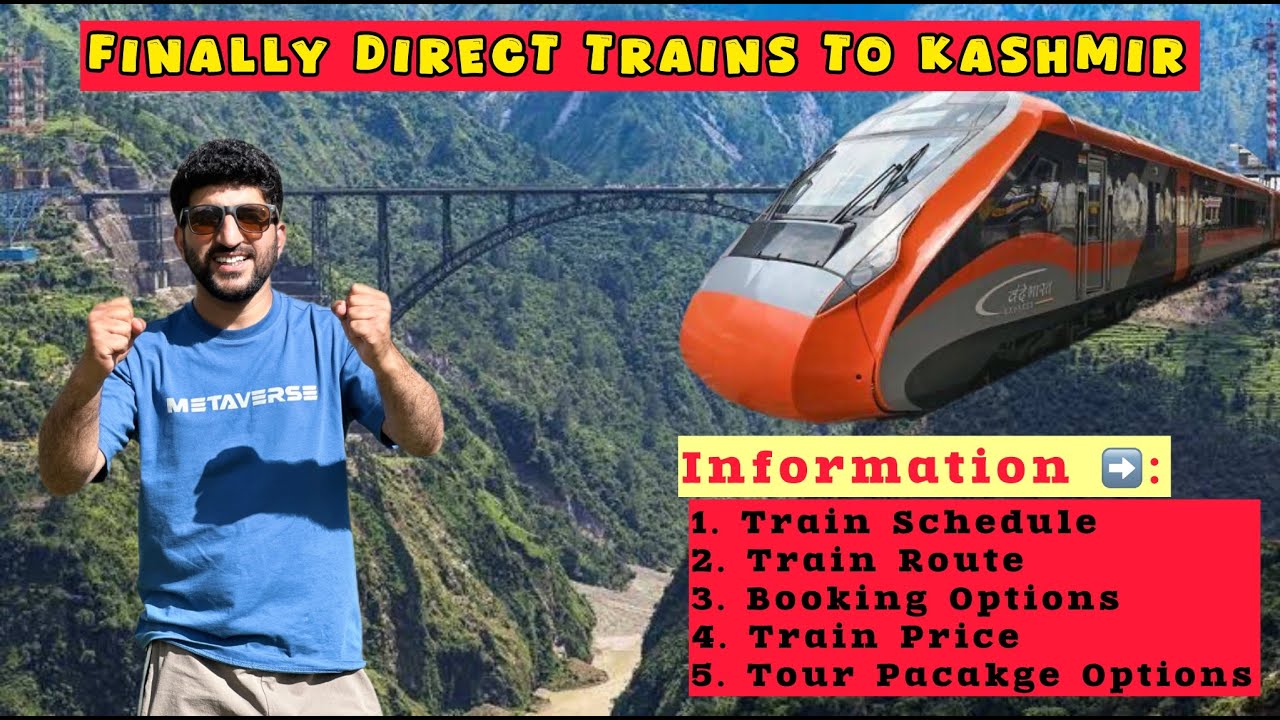 Jammu to Srinagar Train : Ticket price | Train Schedul | Train Route | Tour Pacakage #kashmirtrain