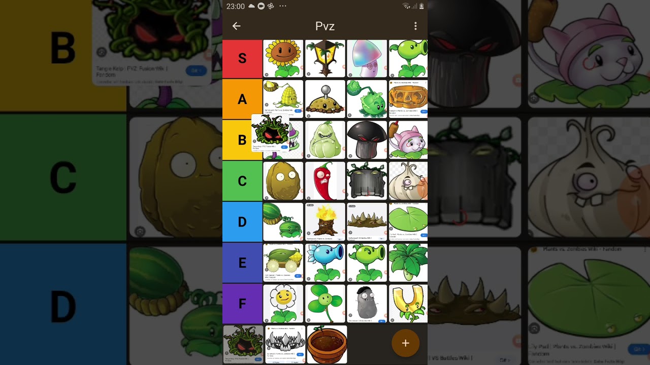 Pvz tier list açıklama da var