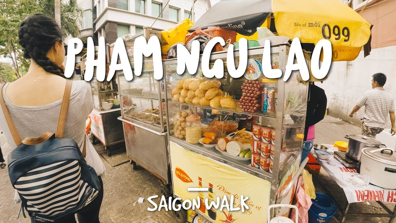 Saigon Walk with Commentary: Pham Ngu Lao St., District 1, Ho Chi Minh City, Vietnam [4K]