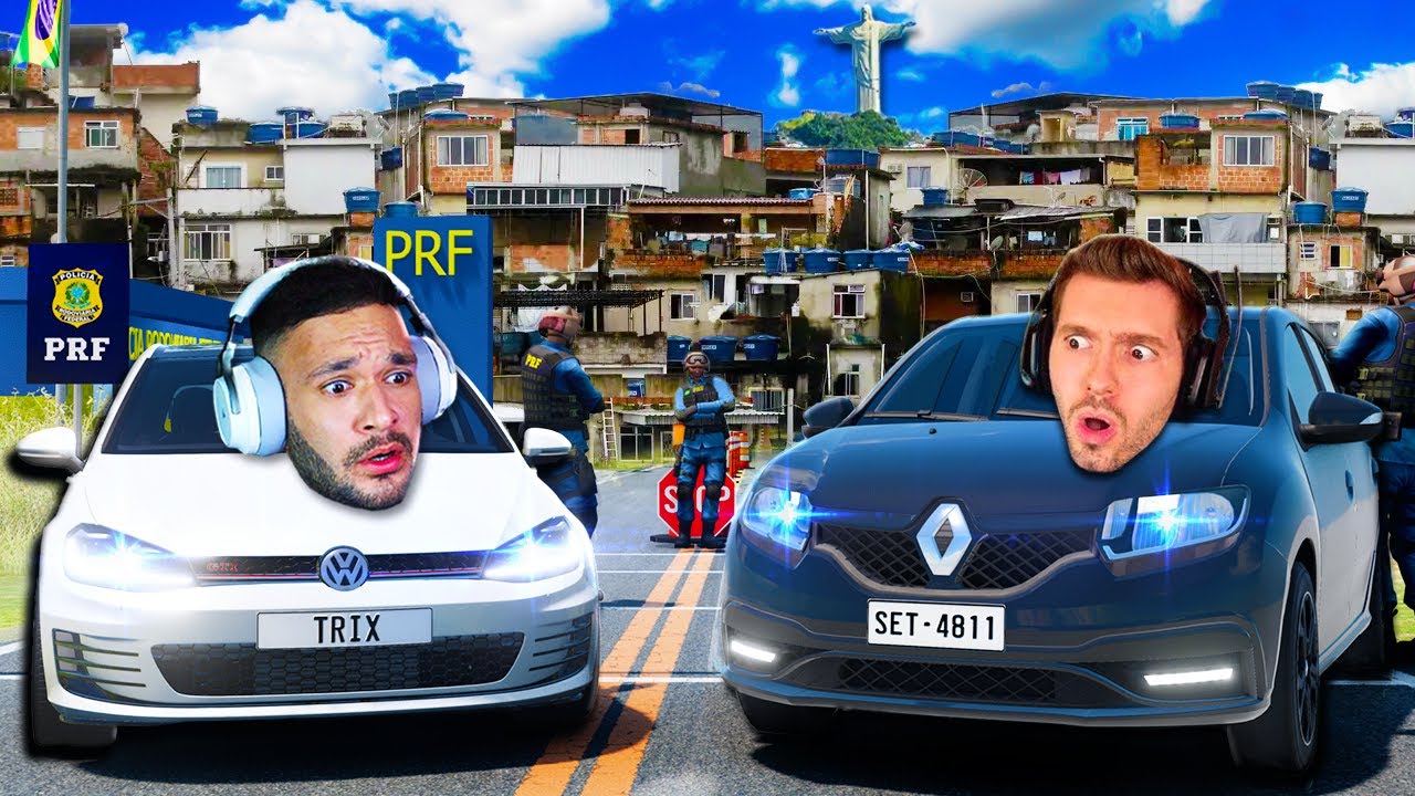 PEGA-PEGA no TR&Aacute;FEGO: BRASIL! (Rio de Janeiro) BeamNG.drive