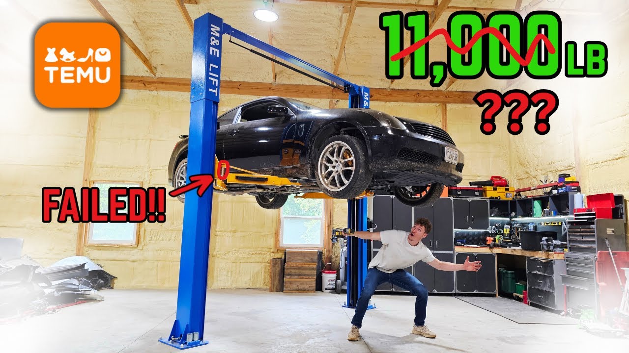 I Bought a CHEAP 2-Post Car Lift from TEMU & IT ALMOST...