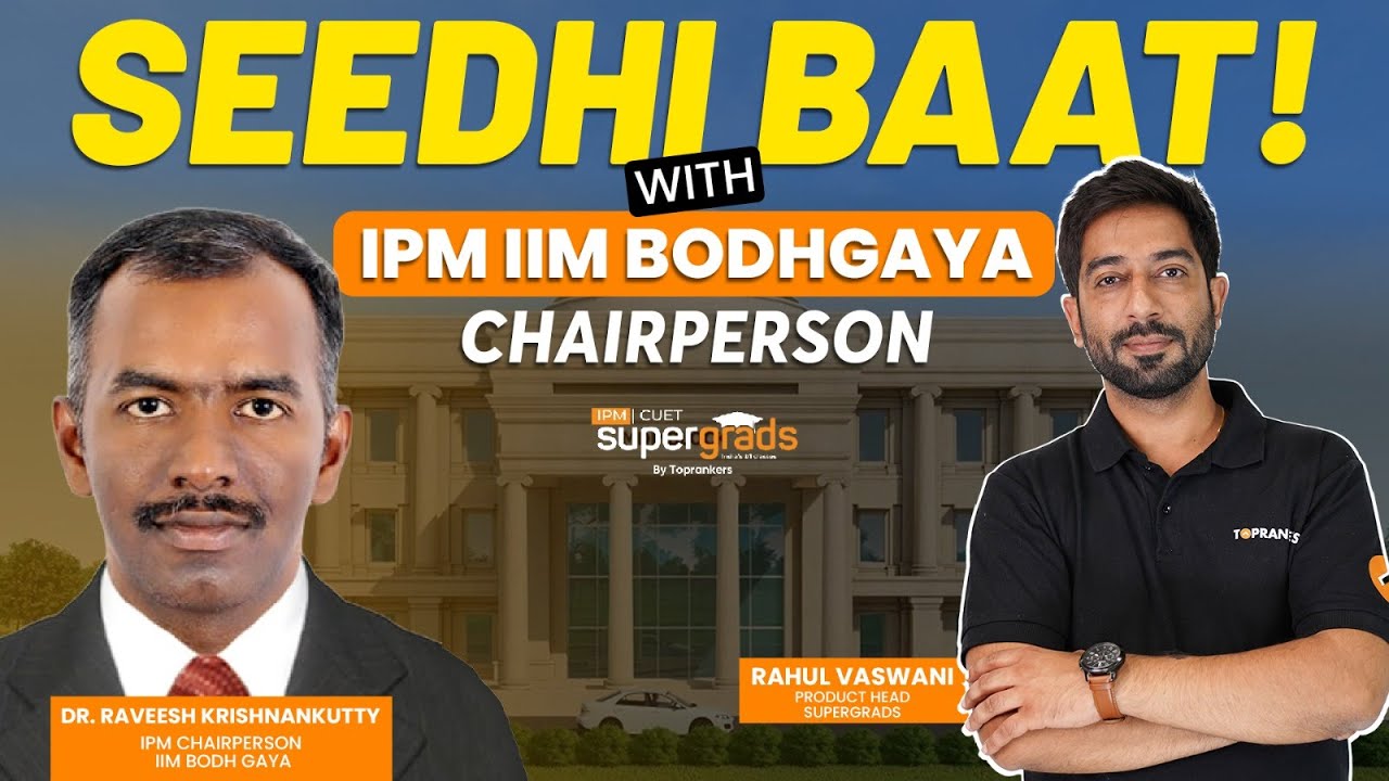 In Conversation with the Chairperson of IPM Bodhgaya | IPM Bodhgaya Chairperson on SuperGrads