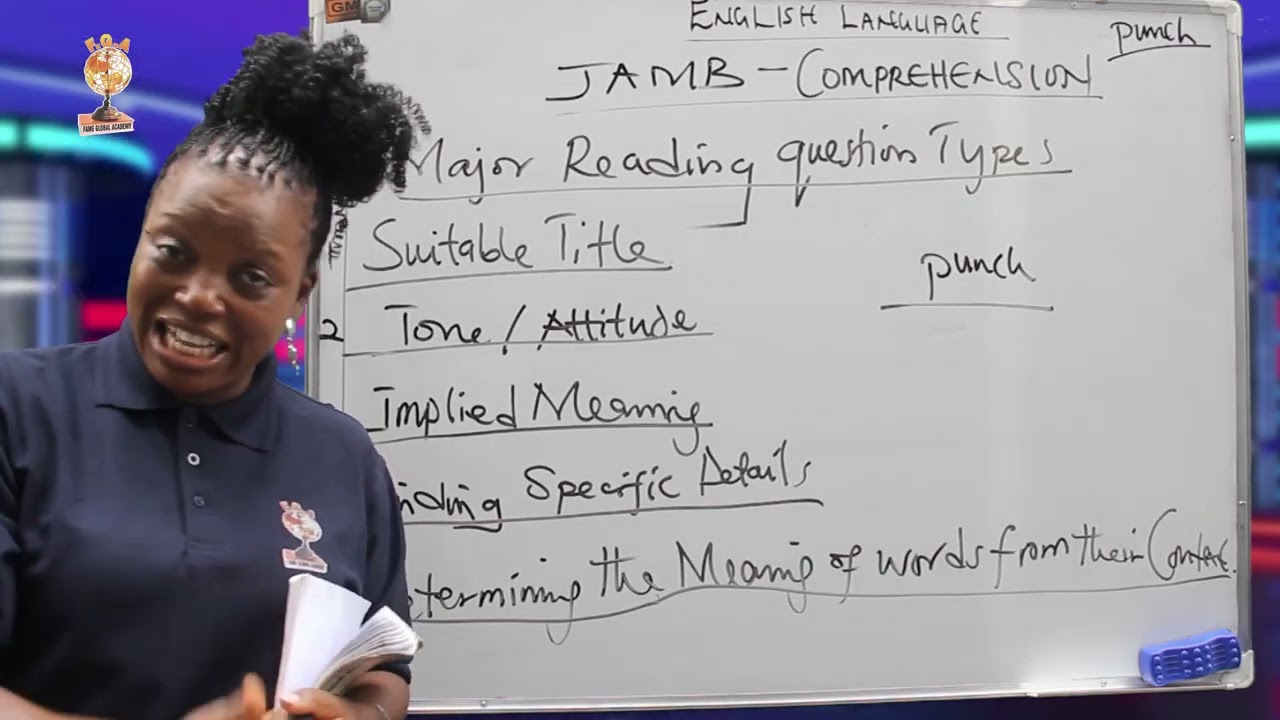 JAMB English Comprehension Past Questions & Answers 2026 (Part 2) | UTME Study Guide