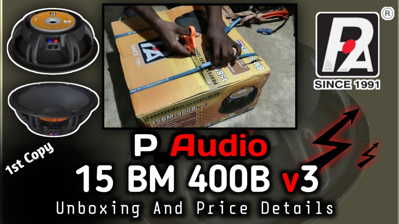 P Audio 400 Watt Speaker Unboxing | 15 BM 400B v3 | Unboxing And Price Details #Adiwasi_Zone