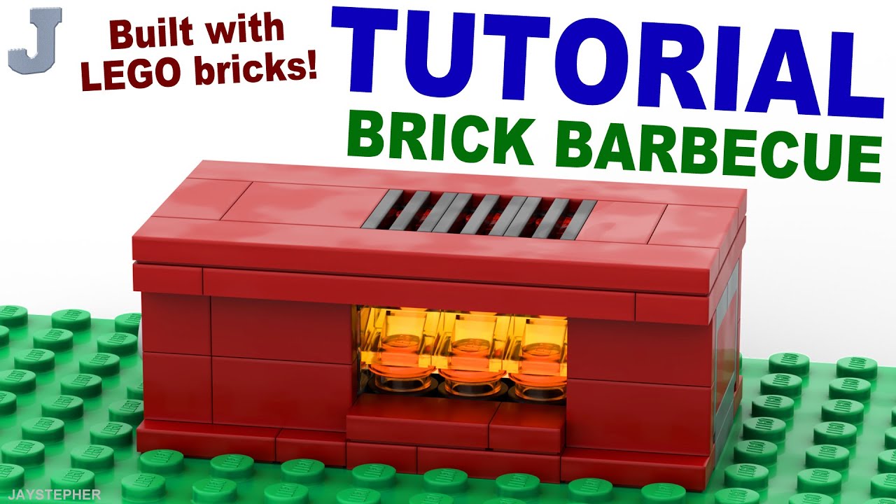 How To Build A LEGO Brick Barbecue With Light Brick DIY Tutorial