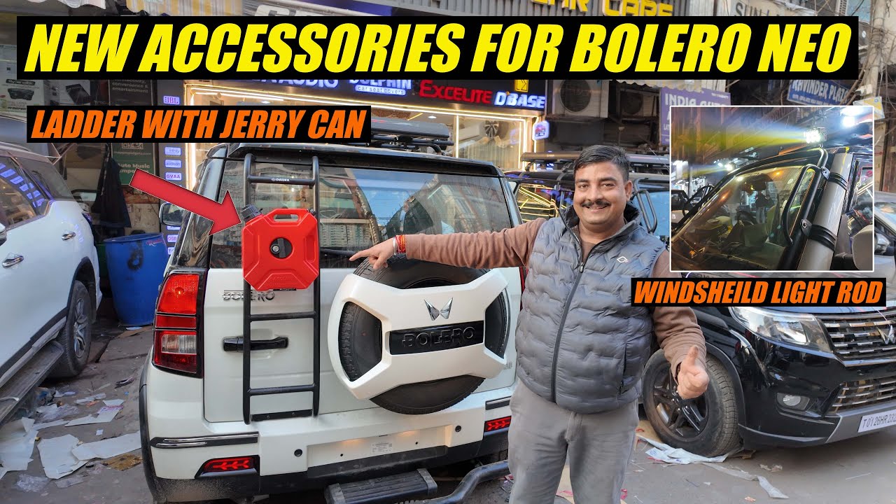 New Product For Bolero Neo 😍 Ladder With JerryCan | Windsheild LightRod BOLERO NEO 2026 Modification