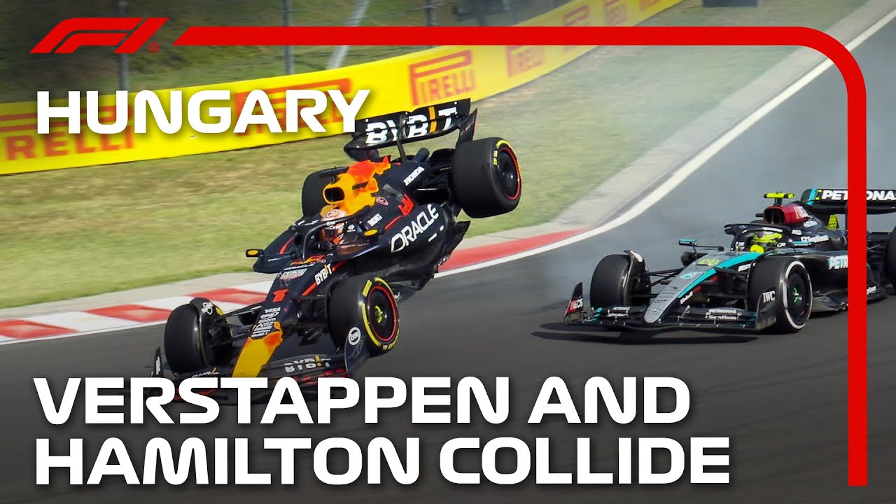 Verstappen and Hamilton Collide! | 2024 Hungarian Grand Prix