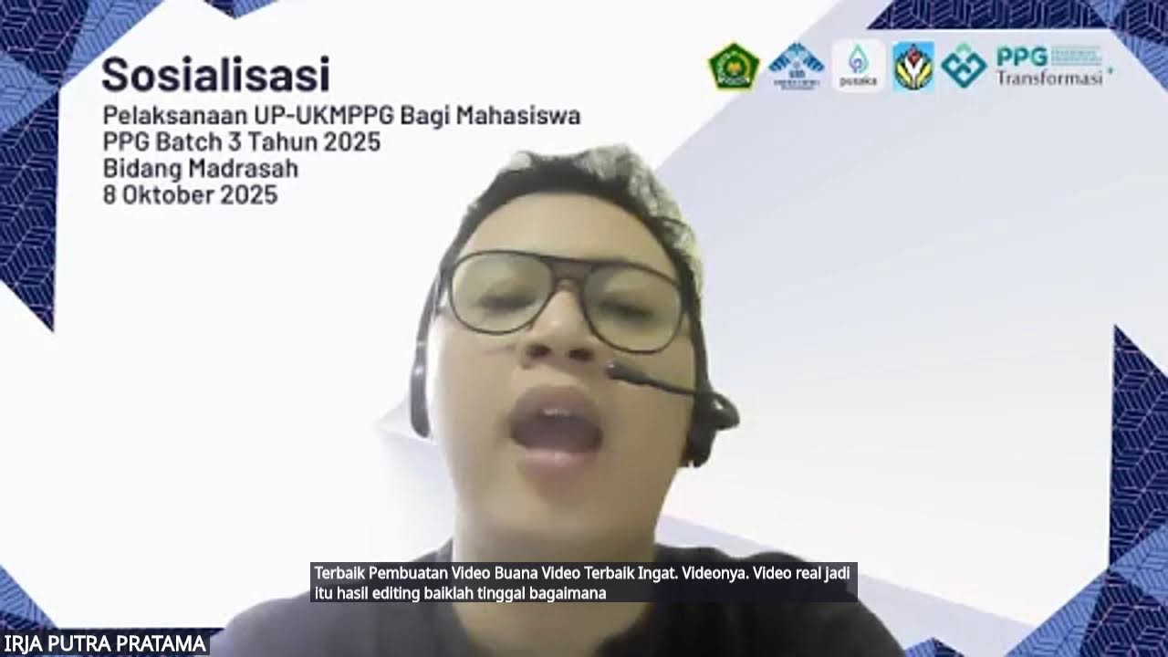 Sosialisasi Pelaksanaan UPUKMPPG Batch 3 Tahun 2025 Bidang Madrasah