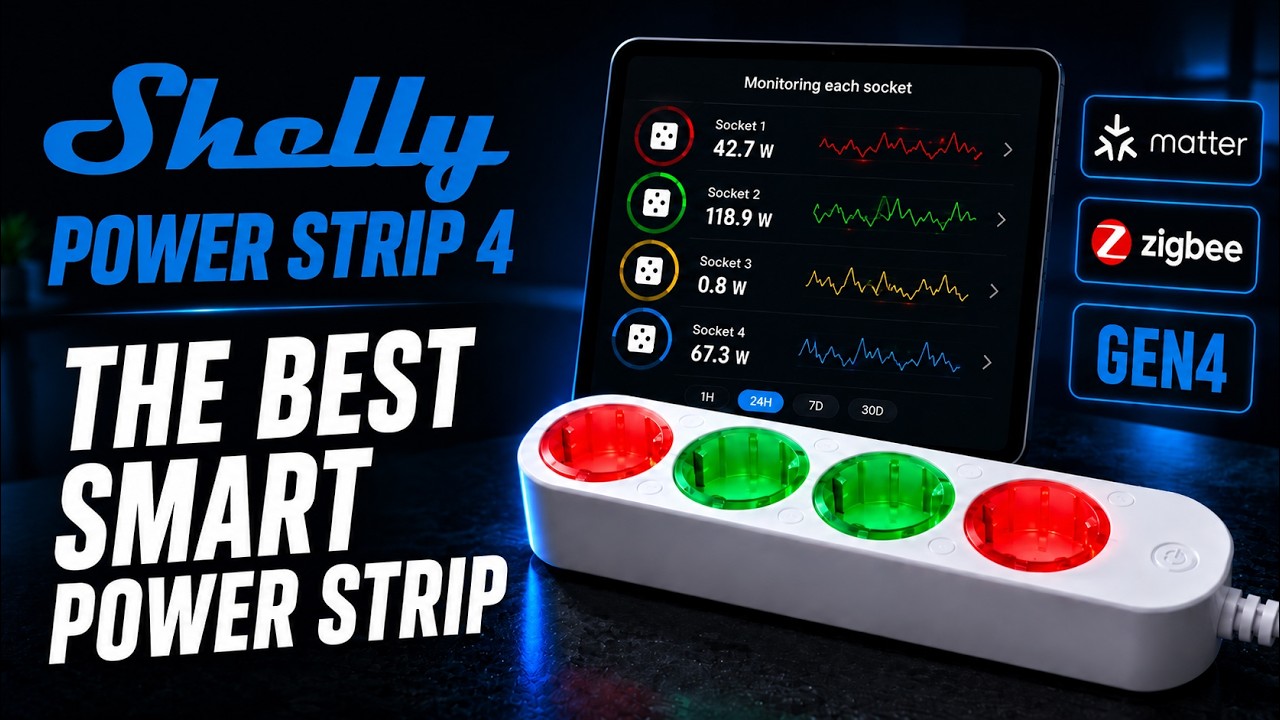 Shelly Power Strip 4 Gen4 &mdash; the best smart power strip for Home Assistant