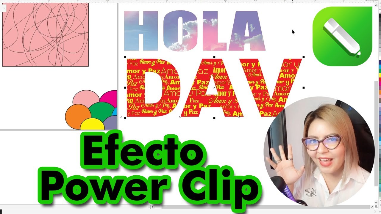 Cómo poner objetos dentro de otros en Corel | Imagen dentro de Texto | Efecto PowerClip