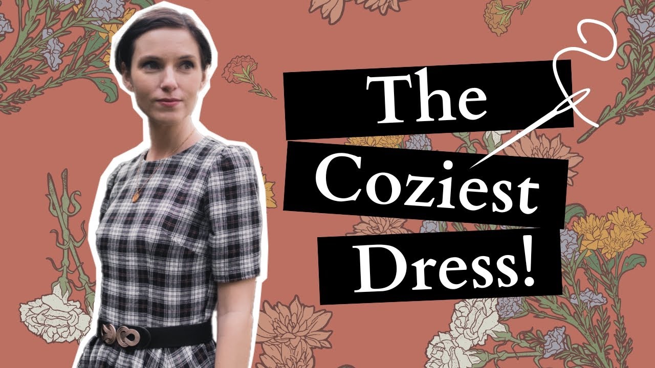 FO: Practice Falconetti Dress (Sewing with Plaid Flannel, Kahlua Cardigan Progress, and more!)