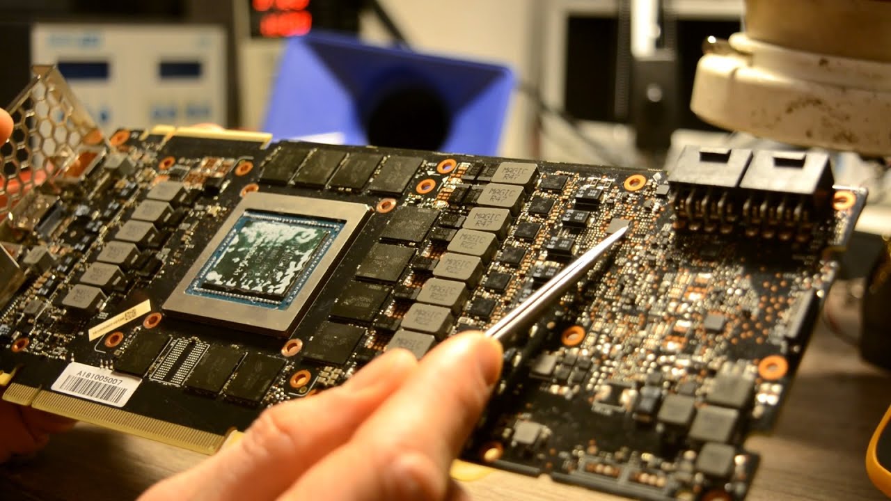 Broken RTX 2080 ti 🧐 / short through the board / repair attempt