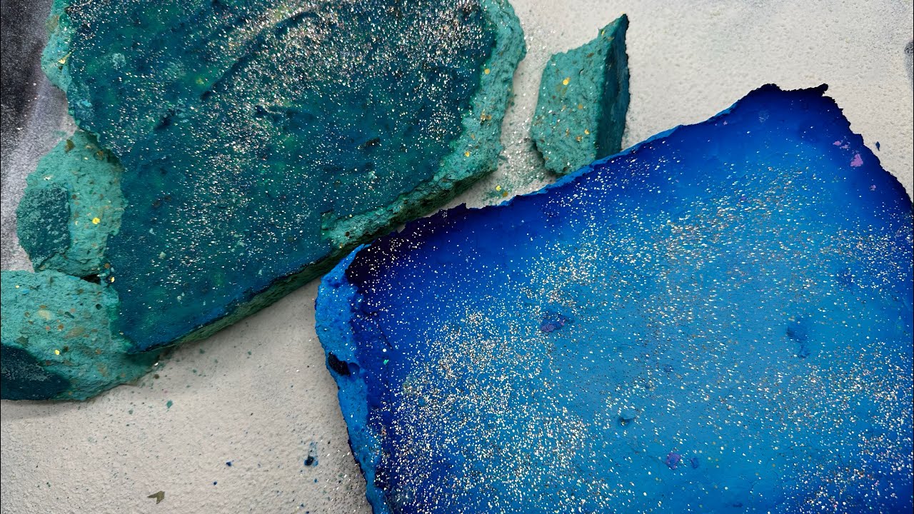 Soft and dusty blue and green slabs 💚💙💕 #asmrgymchalk #blue #green #oddlysatisfying #soft #relax