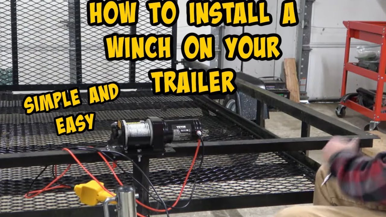 Installing an Electric Winch On My 5x8 Carry-On Trailer. Let me show you how!