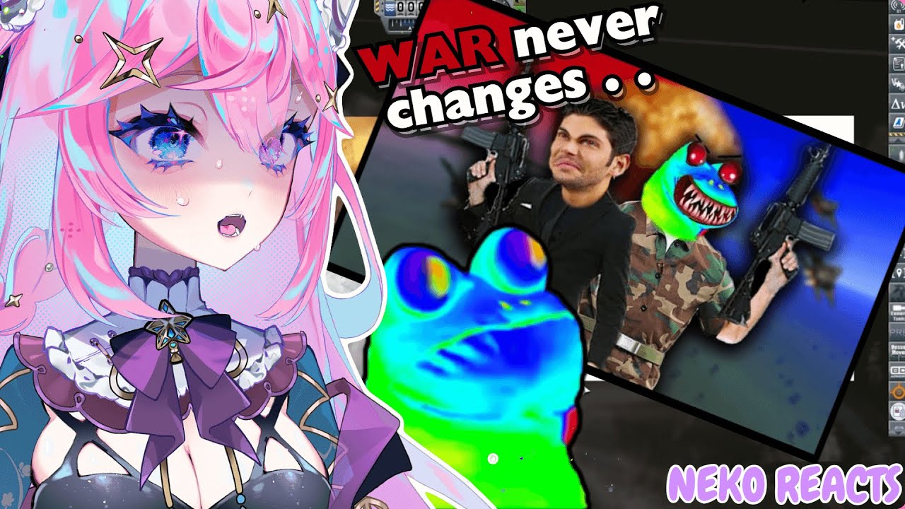 ━☆NEKO REACTS━☆ WAR . . WAR NEVER CHANGES . . | REACTING TO Kerbal Scuffed Program 4 | WAR