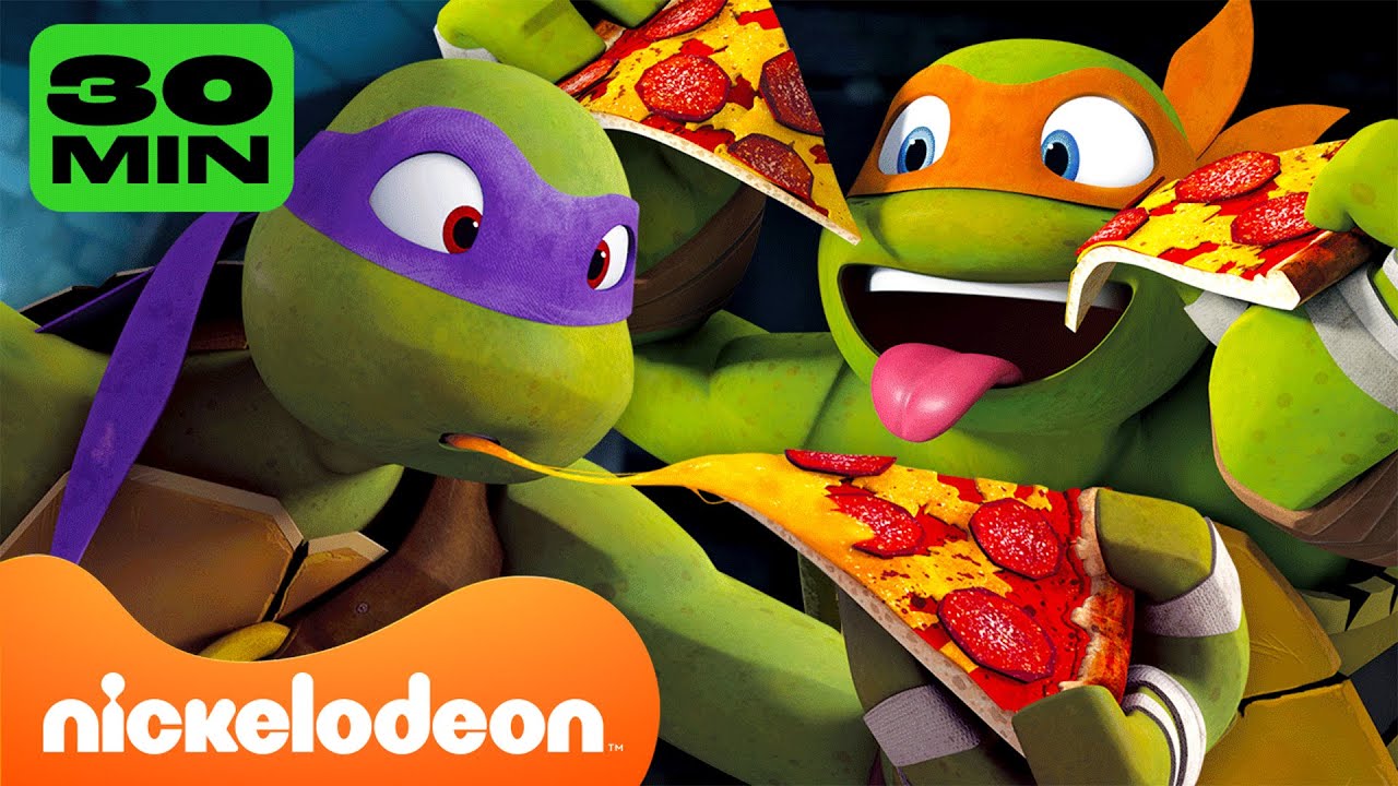 TMNT: Wojownicze Żółwie Ninja | Święto pizzy u Wojowniczych Zółwi Ninja! 😋🍕 | 28 minut scen |