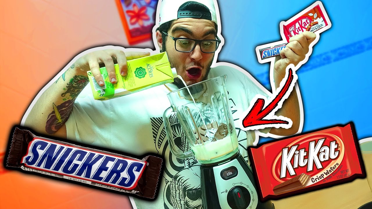 MILK SHAKE DE SNICKERS COM KITKAT ( Super Doce )