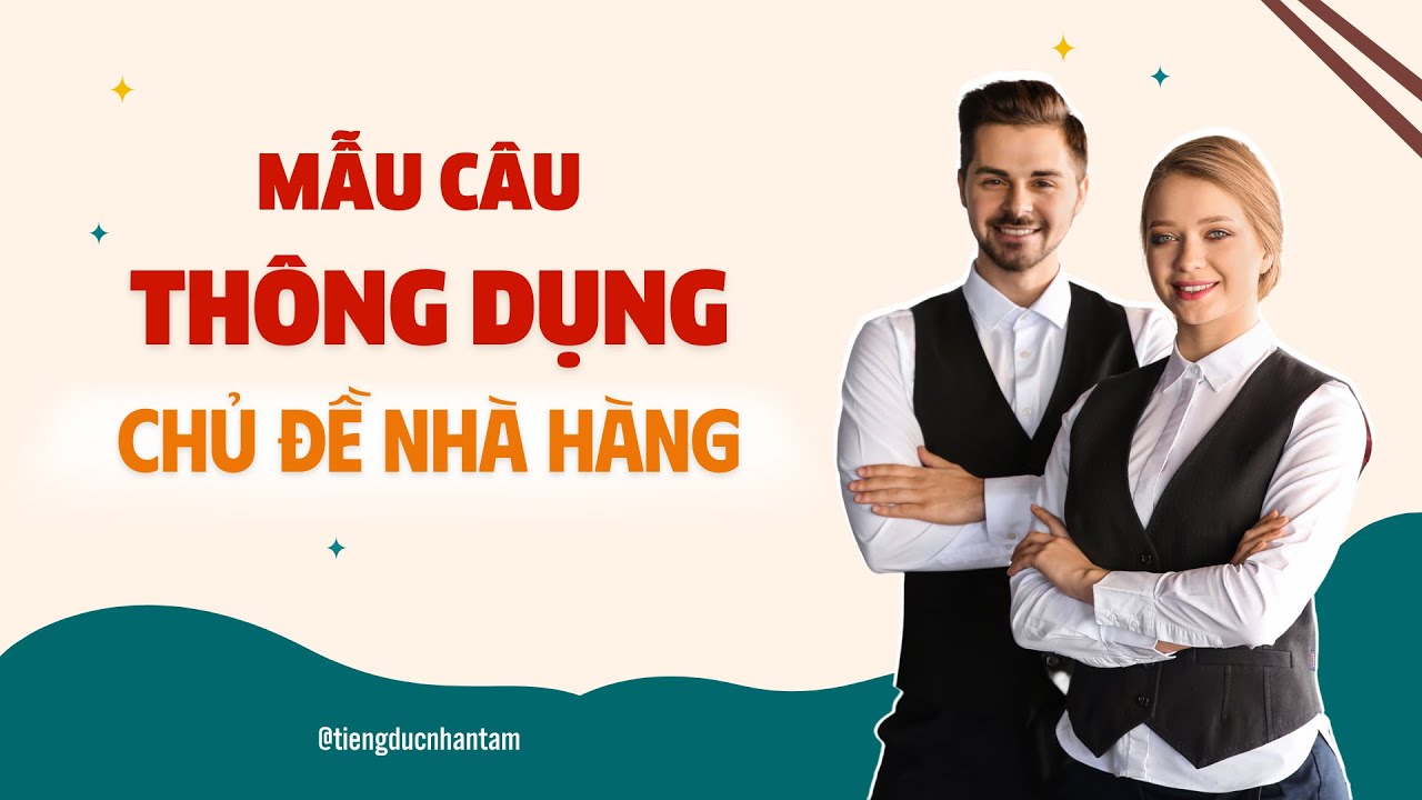 Các mẫu câu giao tiếp tiếng Đức thông dụng chủ đề Nhà hàng