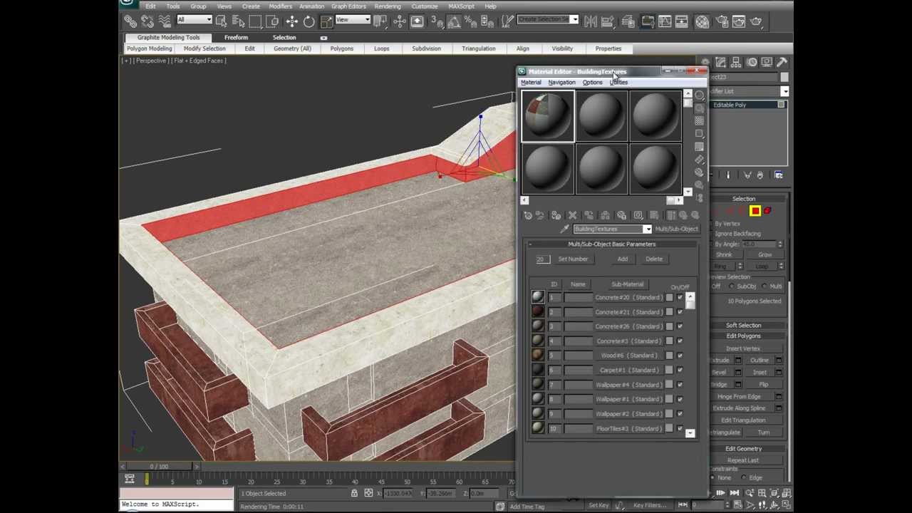 How to texture a 3d building and interior