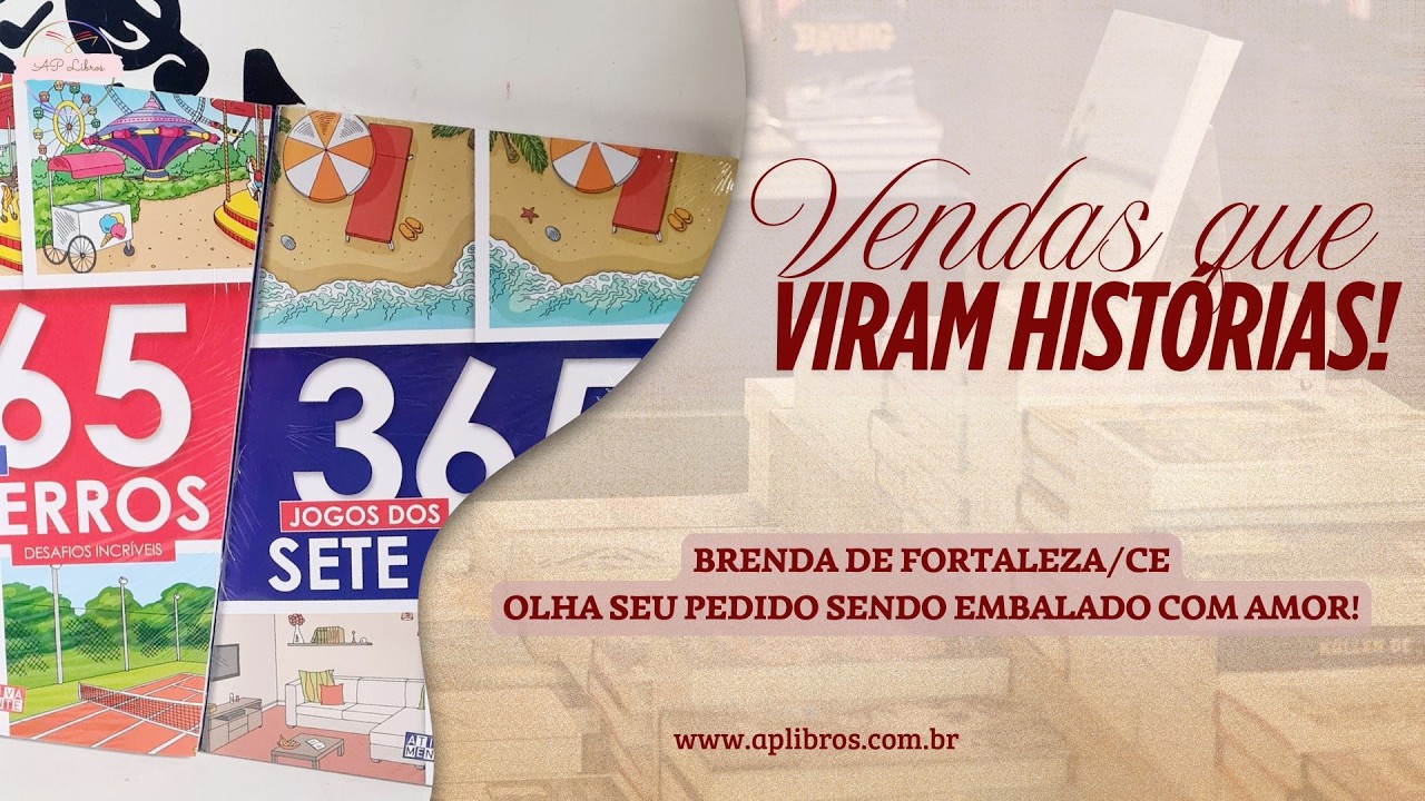 Pedido embalado e enviado para Brenda de Fortaleza/CE #aplibros #pedidoembaladoaplibros