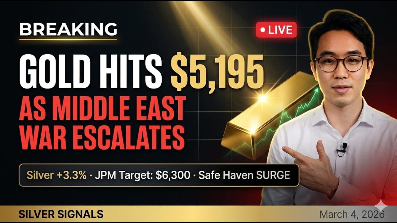 Gold HITS $5,195 & Silver SURGES 3.3%—Here's Why the Middle East War Sending Prices Through the Roof