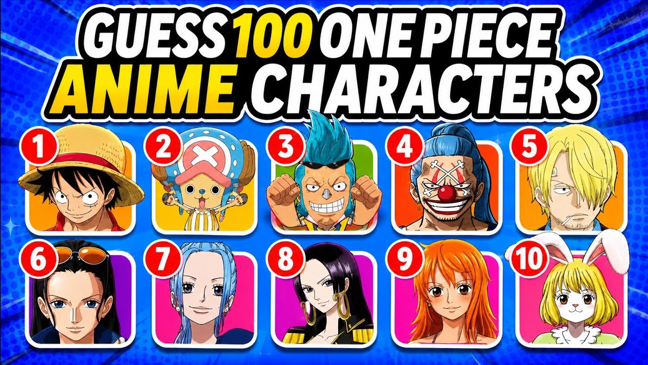 Аниме-викторина: сможете ли вы угадать ВСЕХ 100 персонажей аниме One Piece?