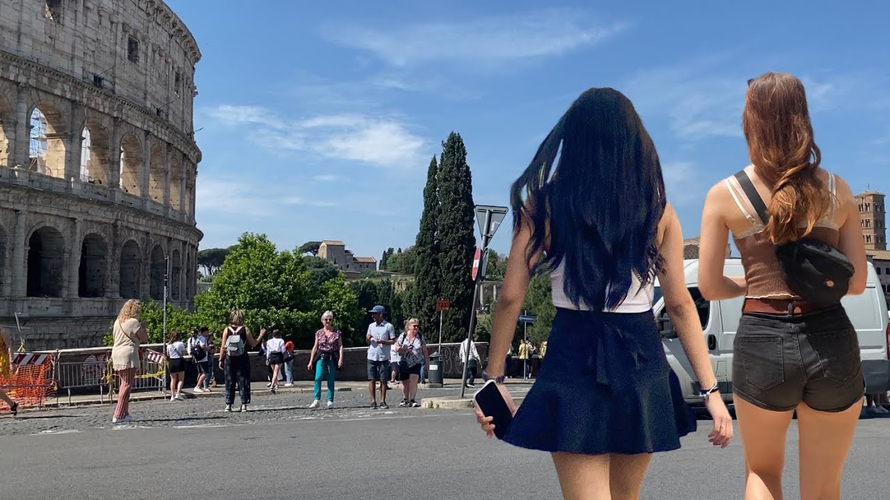 👒 Wow! Beautiful Italian Girls!!! ITALY ATMOSPHERE, ROME - JUNE 2023 -  WALKING TOUR