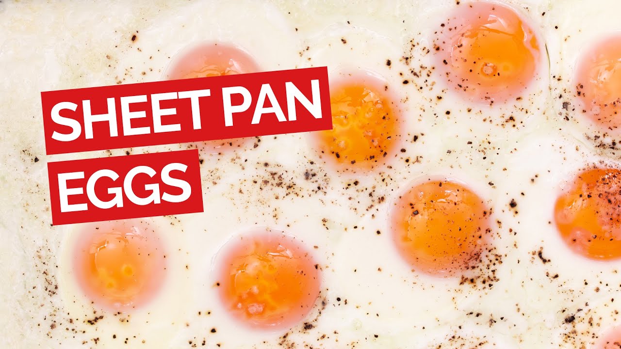 Easy Sheet Pan Fried Eggs