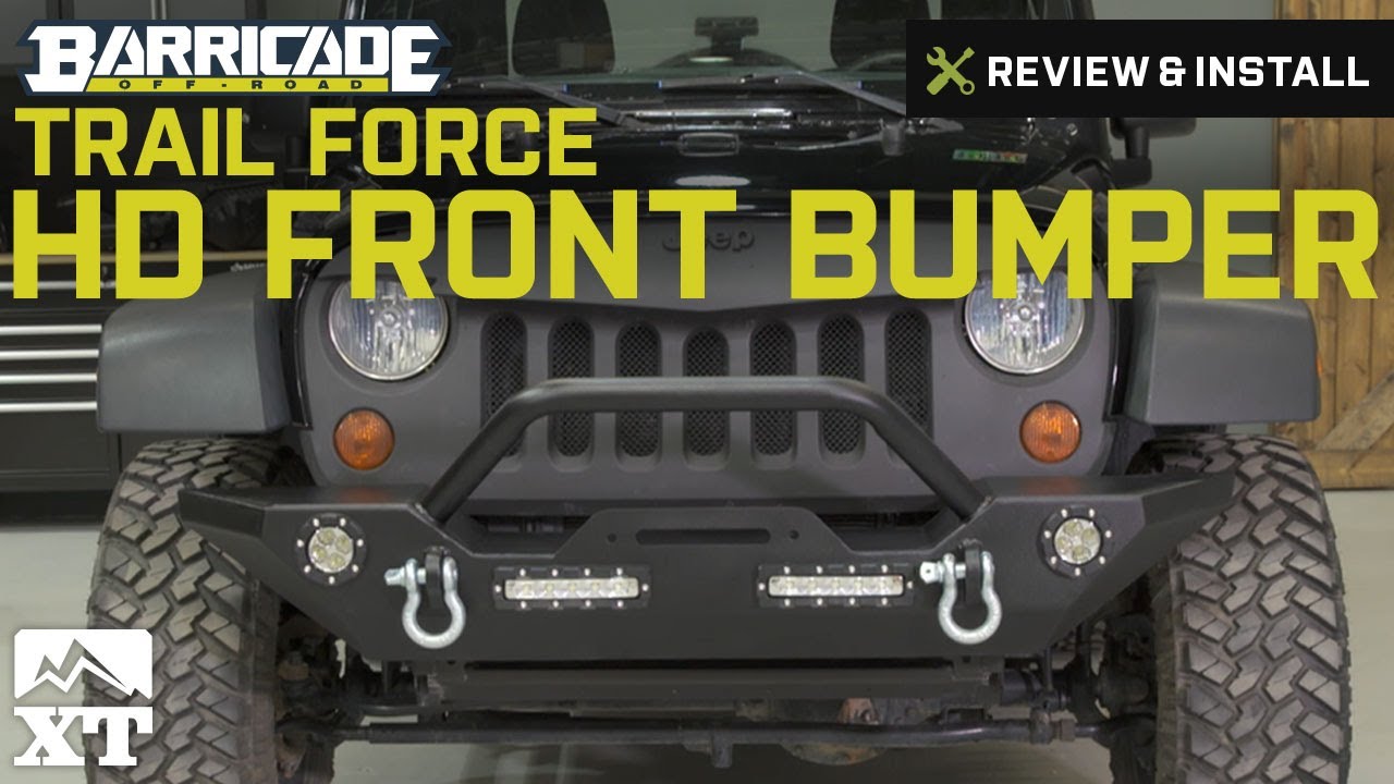 Jeep Wrangler Barricade Trail Force HD Front Bumper w/ LED Lights (2007-2016 JK) Review & Install