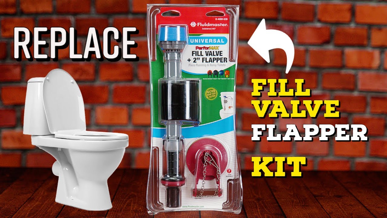 How To Replace Toilet Fill Valve Flapper Kit Easy Simple
