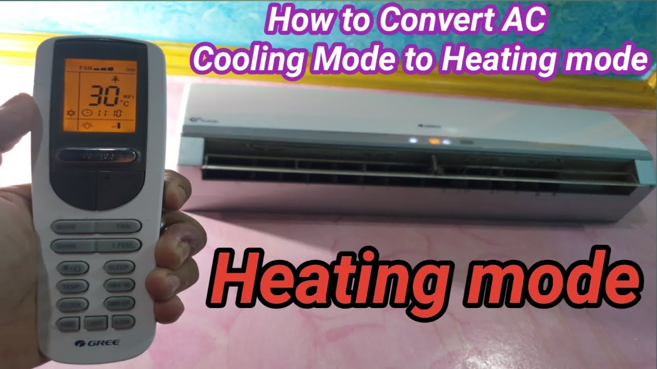 How To Change Air Conditioner Mode Cooling to Heating Mode in Urdu/Hindi