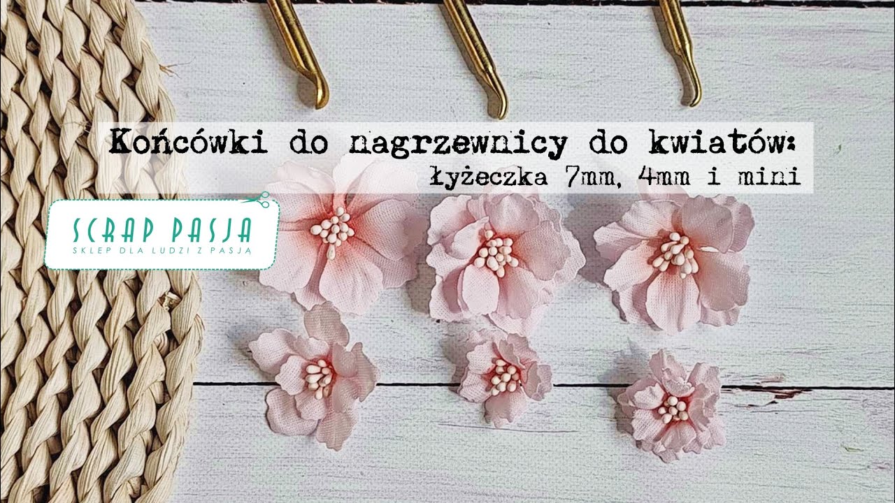 KWIATY Z TKANINY - Końcówki do nagrzewnicy typu łyżeczka