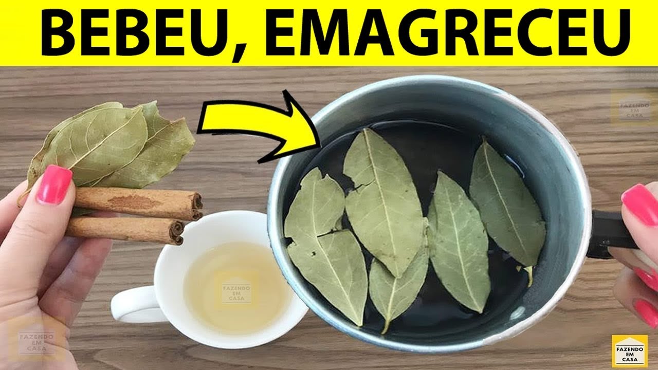 Eu Bebi Ch&aacute; de LOURO Com CANELA Por 4 Dias e N&atilde;o Tenho Mais Barriga | Receita P/ EMAGRECER R&aacute;pido