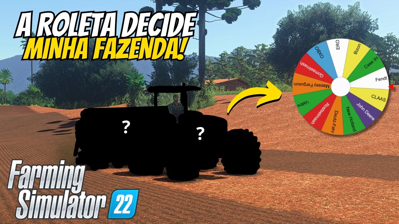 COMECEI COM UM MILHÃO E A ROLETA VAI ESCOLHER COMO VAI SER MINHA FAZENDA DO FARMING SIMULATOR 22