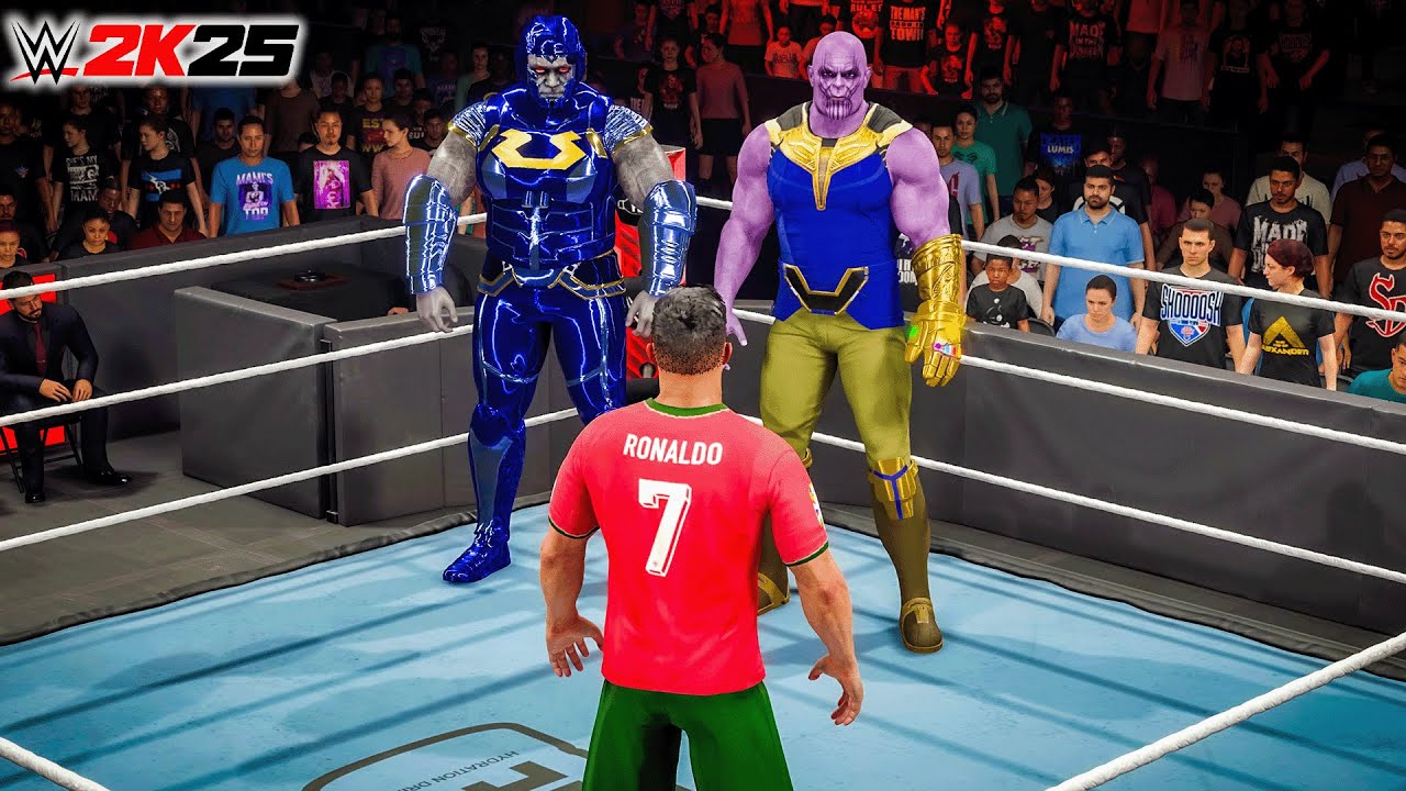 Can CR7 Survive Darkseid & Thanos?!? | WWE 2K25 Handicap Match