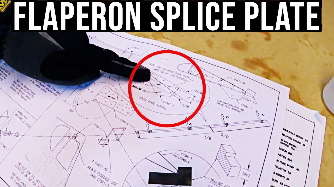 Flaperon Splice Plates Angle - Quick Note - Zenith 750 Cruzer Kit Plane